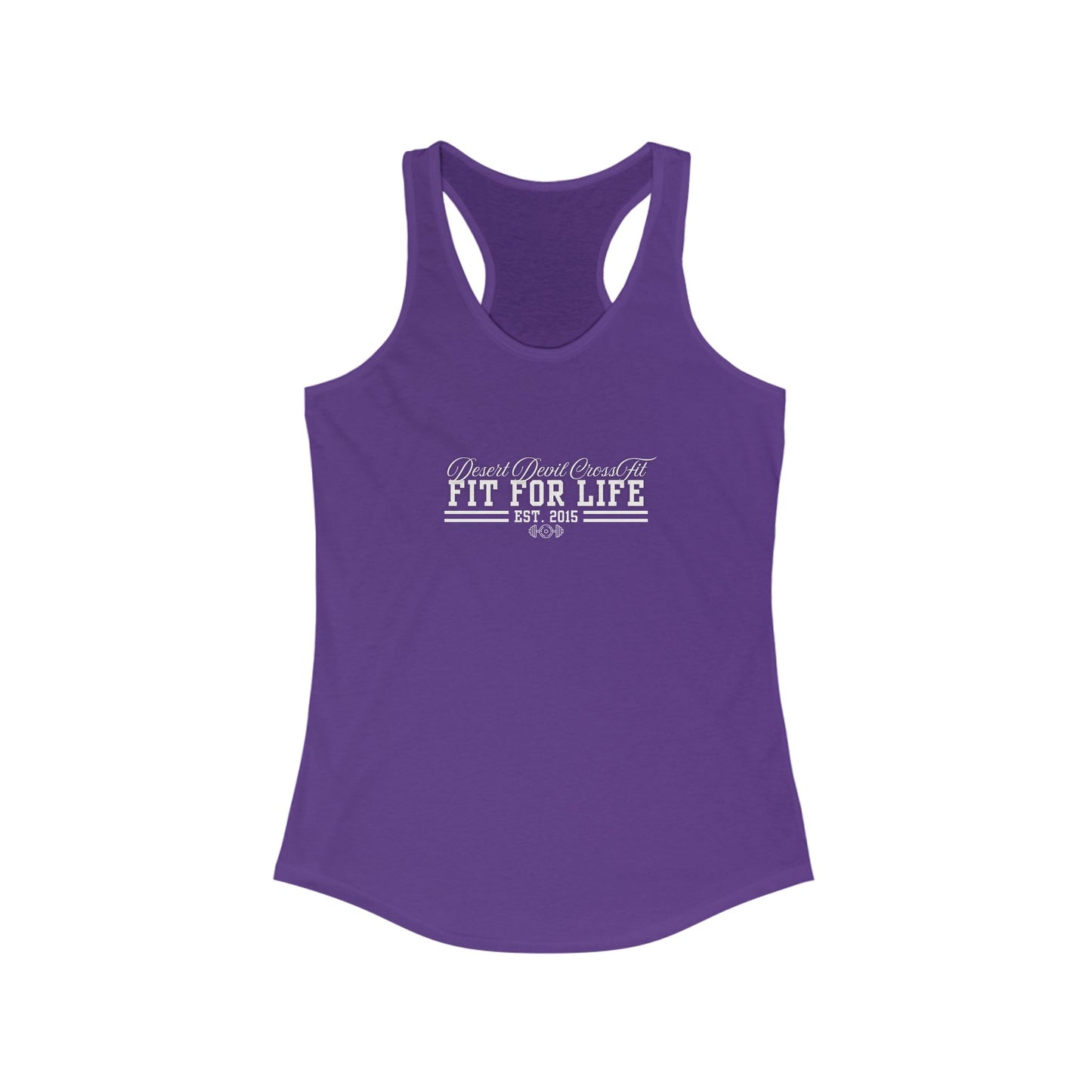 Fit for Life Racerback Tank, Workout Top, Gym Apparel, Fitness Shirt, Athletic Wear, Casual Tank