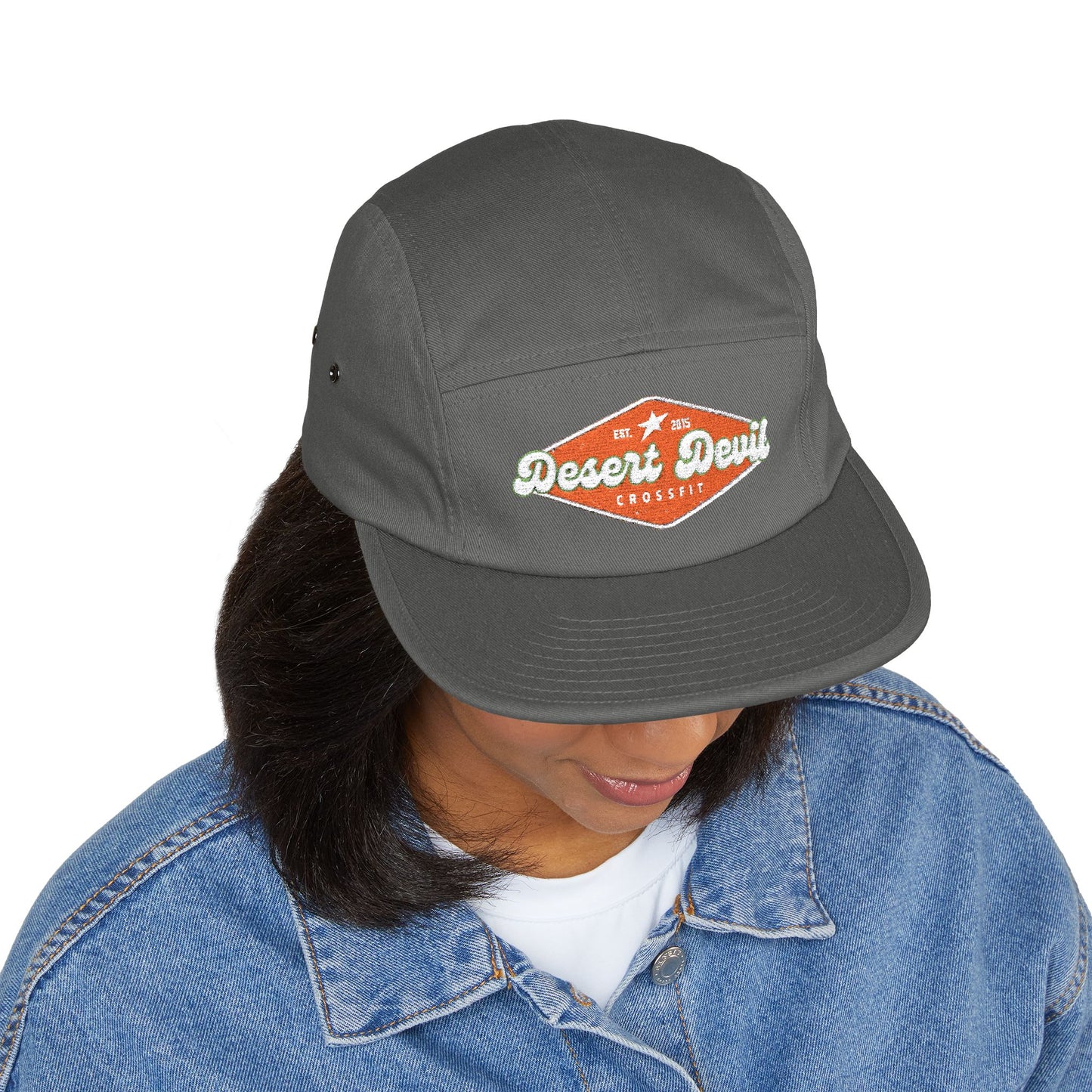 Cool guy 5 panel cap with Embroidered logo