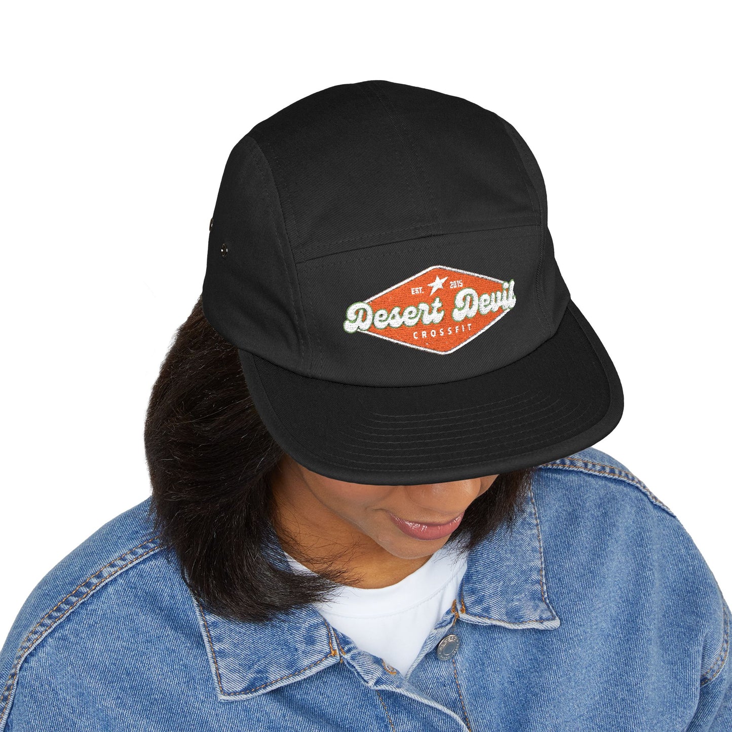 Cool guy 5 panel cap with Embroidered logo