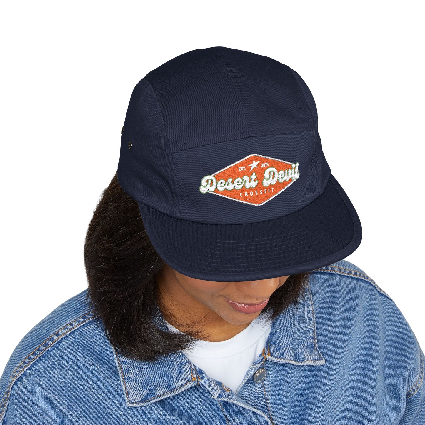 Cool guy 5 panel cap with Embroidered logo