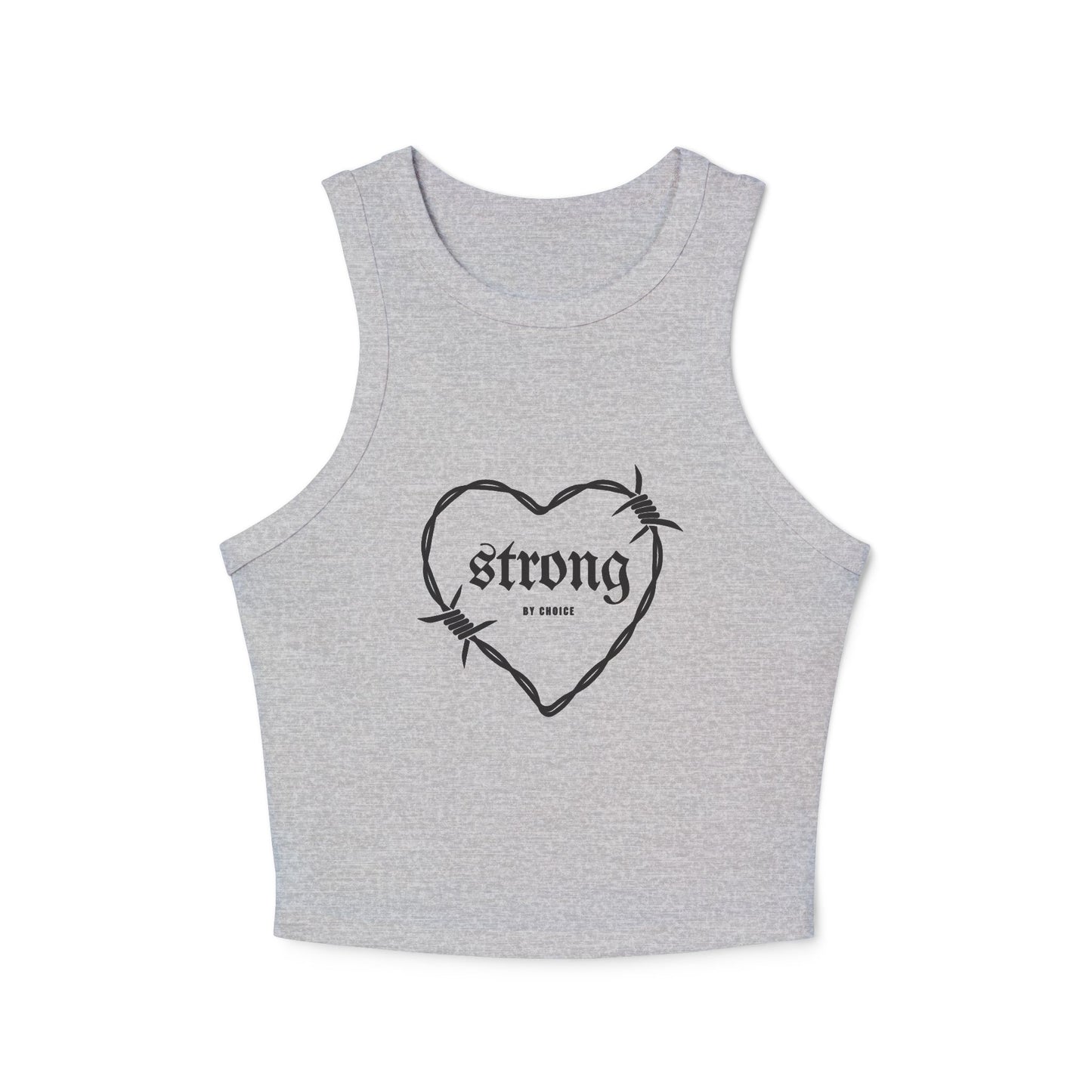 Strong By Choice Ribbed Racerback Tank