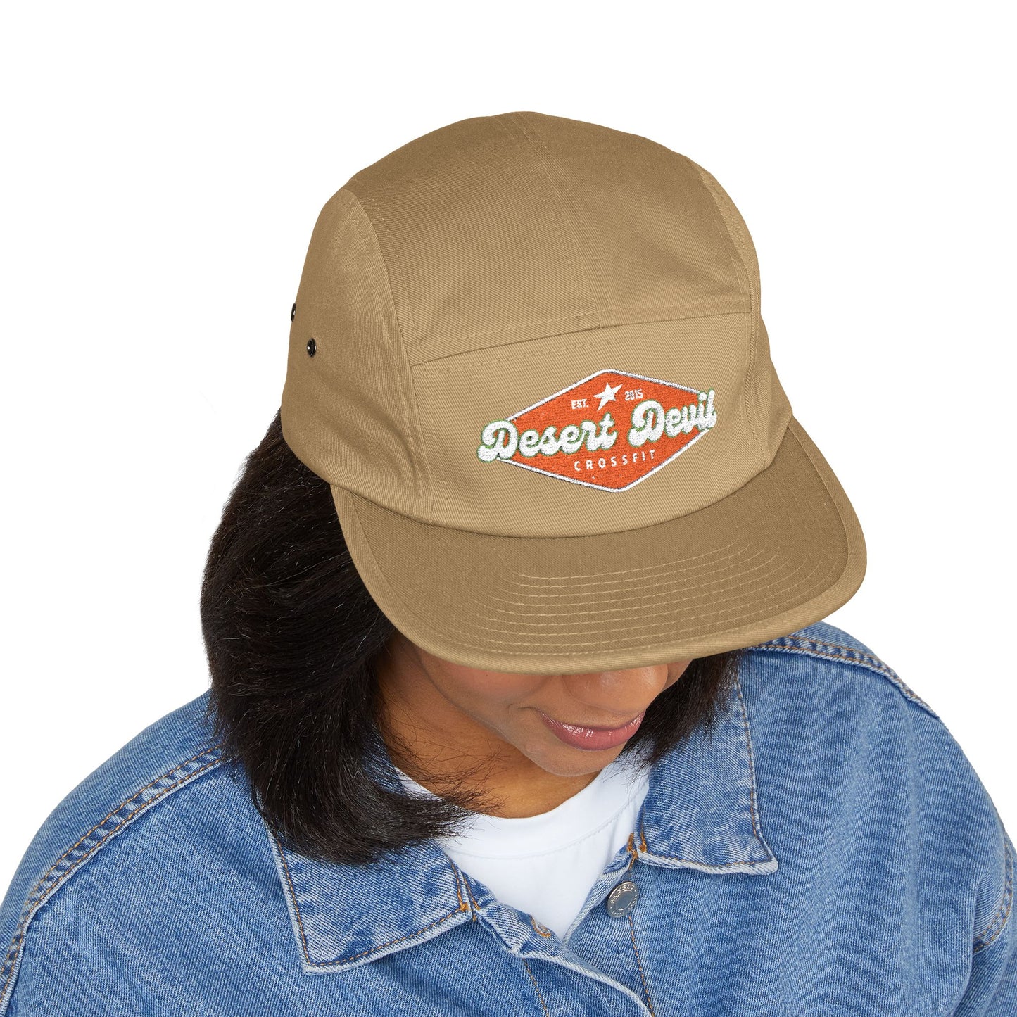 Cool guy 5 panel cap with Embroidered logo