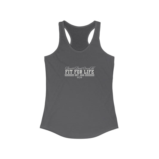Fit for Life Racerback Tank, Workout Top, Gym Apparel, Fitness Shirt, Athletic Wear, Casual Tank