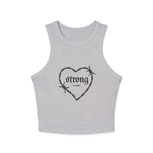 Strong By Choice Ribbed Racerback Tank